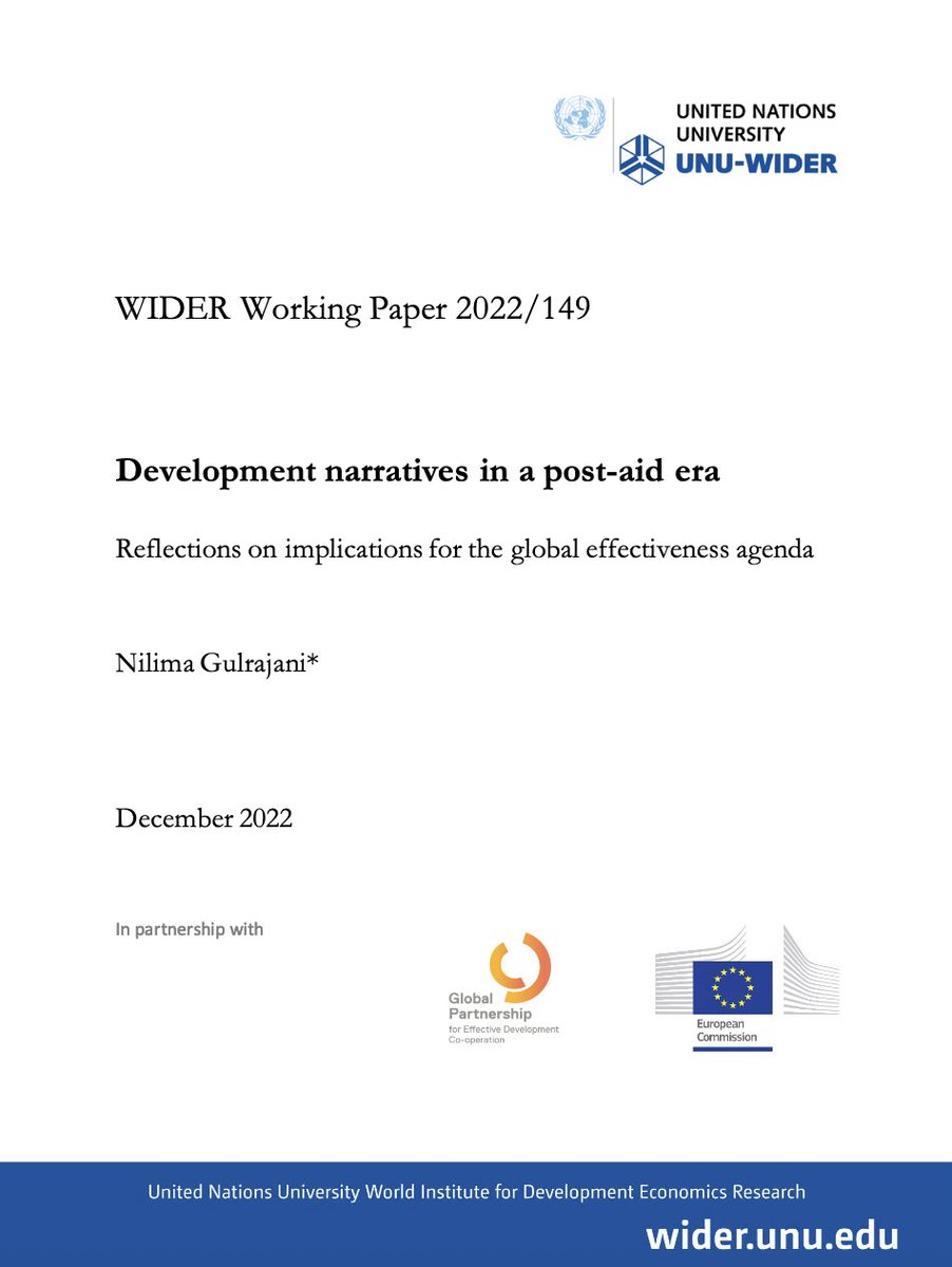 Can we even have #development #effectiveness if we can't agree on the objectives of global development?

As #DevCoSummit gets underway, my latest for @UNUWIDER argues it is time to grapple with this complexity and monitor what actually matters.

tinyurl.com/2v3zf4eb