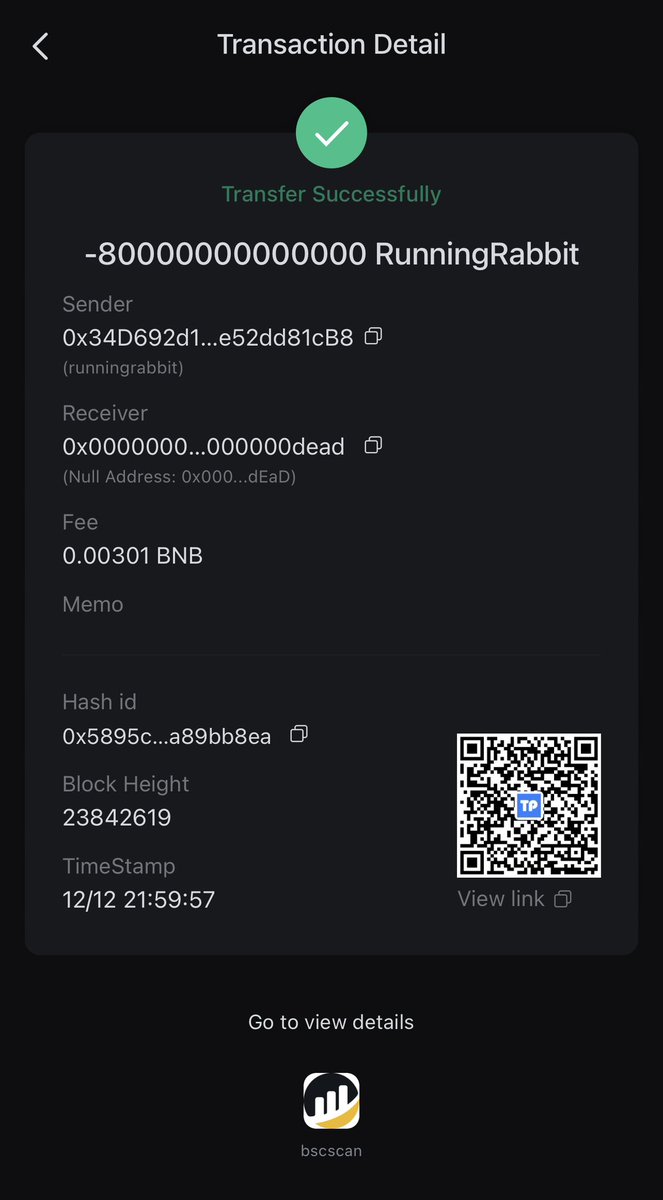With the unanimous agreement of the community, 80,000,000,000,000 Token has been burned 🔥in the third round, and the x10,000 times income you want is already on the way🎉🎉🎉🎉🎉🎉🎉🎉🎉🎉🎉