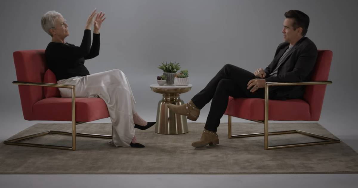 Colin Farrell shows Jamie Lee Curtis music by Irish composer and she loves it irishtimes.com/culture/film/2… via <a href="/IrishTimesCultr/">Irish Times Culture</a>