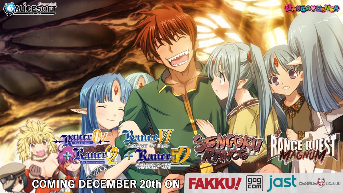 Alicesoft Official on X: This winter,😤Rance🤯embarks on an adventure to  land on familiar shores! ✌️Rance 01 + 02 ✌️ 👉Rance VI + 5D 👈 👌 Sengoku  Rance 👌 💪Rance Quest Magnum💪 are