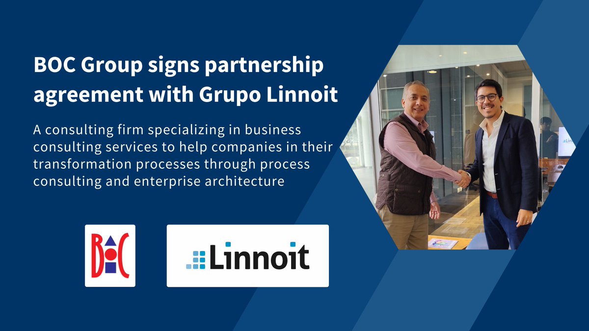 📢 We have a new partner in Mexico! We are delighted to announce our partnership agreement with <a href="/LinnoitM/">Linnoit</a>, a consultancy firm specializing in business consulting services to help companies in their transformation processes. Read more about it ⏭️ ow.ly/VIqF50M0Sat