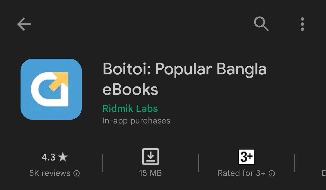 shafayetdotme's tweet photo. The #Boitoi ebook reader is awesome. I was looking for such an app for a long time. Great Job #RidmikLabs.
5 out of 5. https://t.co/T8zdXK8SQe