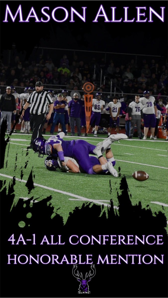 Congratulations to Mason Allan for being recognized as 4A-1 All-Conference Honorable Mention! #elkpride