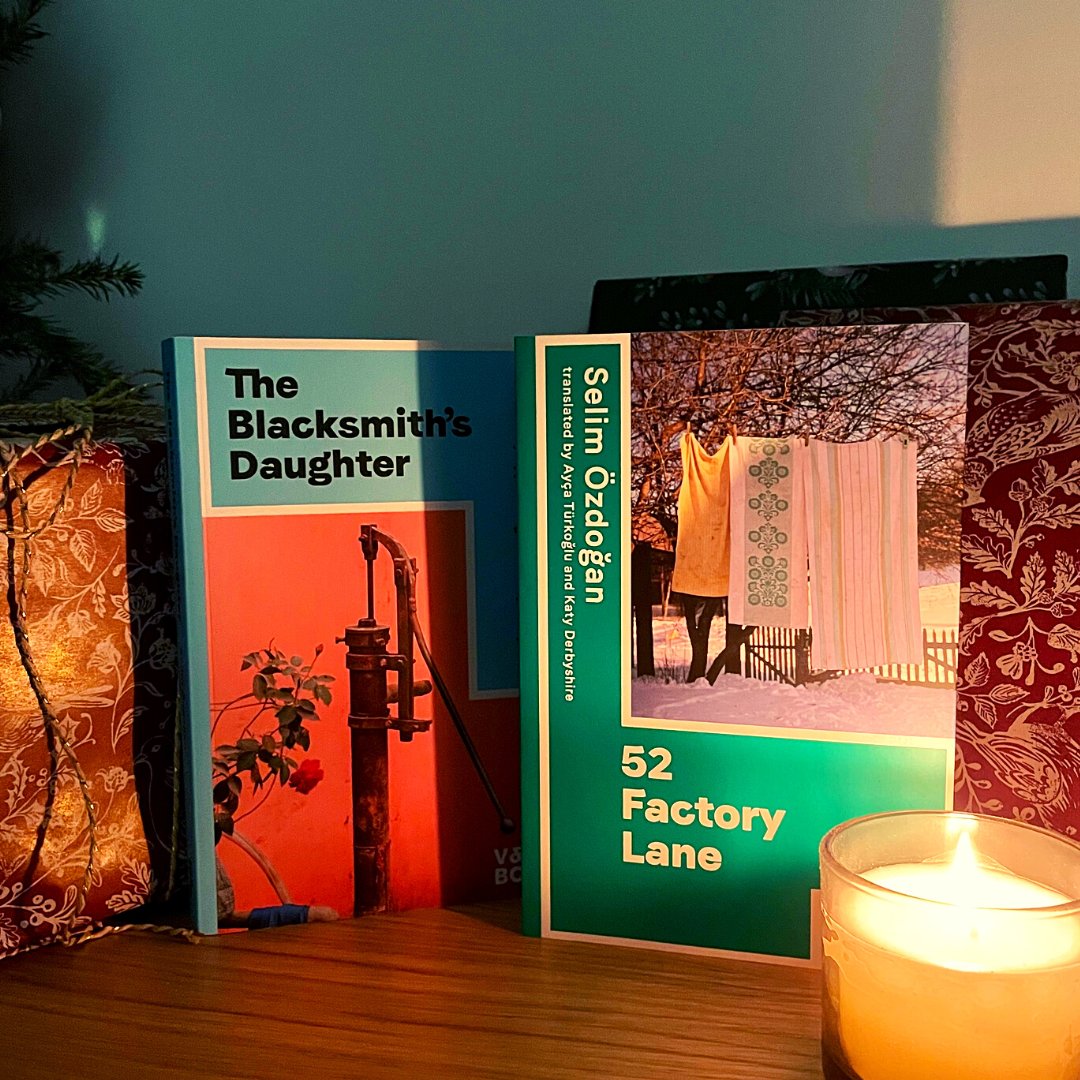 VQ_Books's tweet photo. Under the tree today: THE BLACKSMITH’S DAUGHTER and 52 FACTORY LANE by @wortmachtklang, both tr. @KatyDerbyshire &amp; @ayca_tur. You can get 20% off these two books and the rest of our backlist on our website with the code VQADVENT.
https://t.co/ESfSCQHBFP https://t.co/lJxpuASoU6