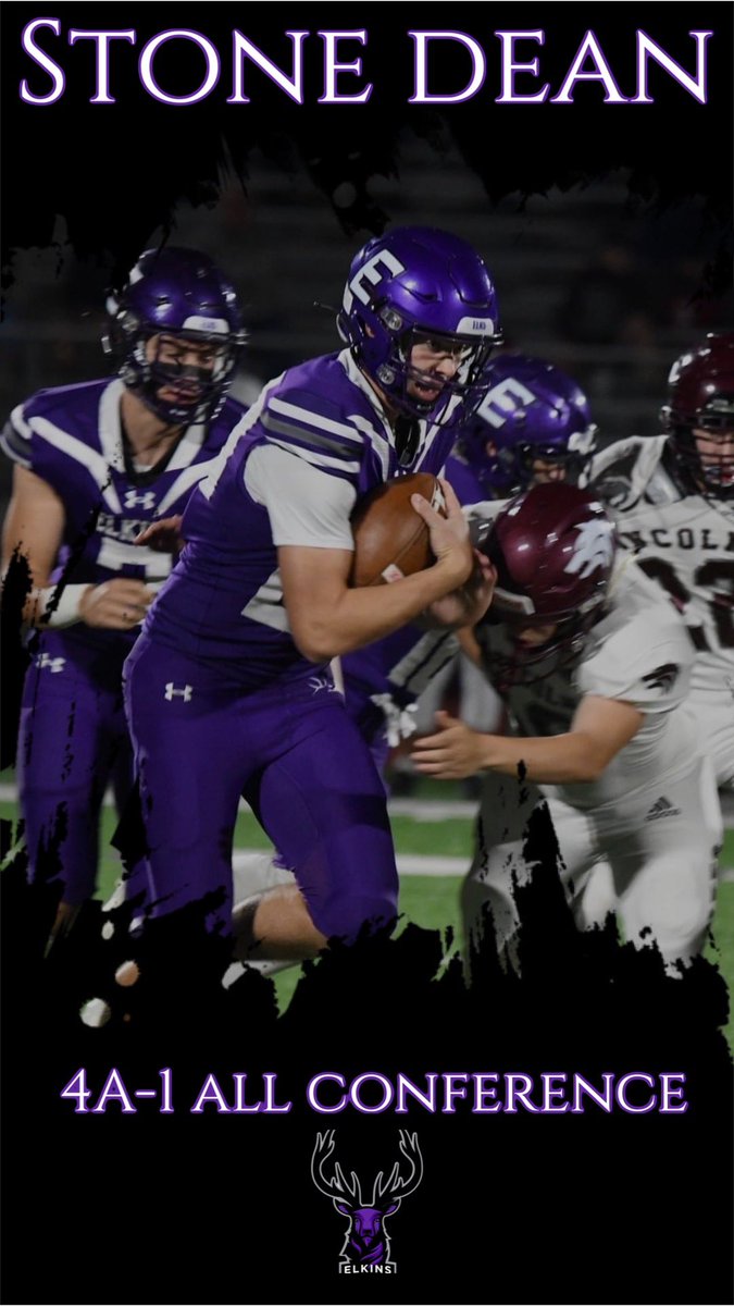 Congratulations to Stone Dean for being selected to the 4A-1 All-Conference Team! #elkpride