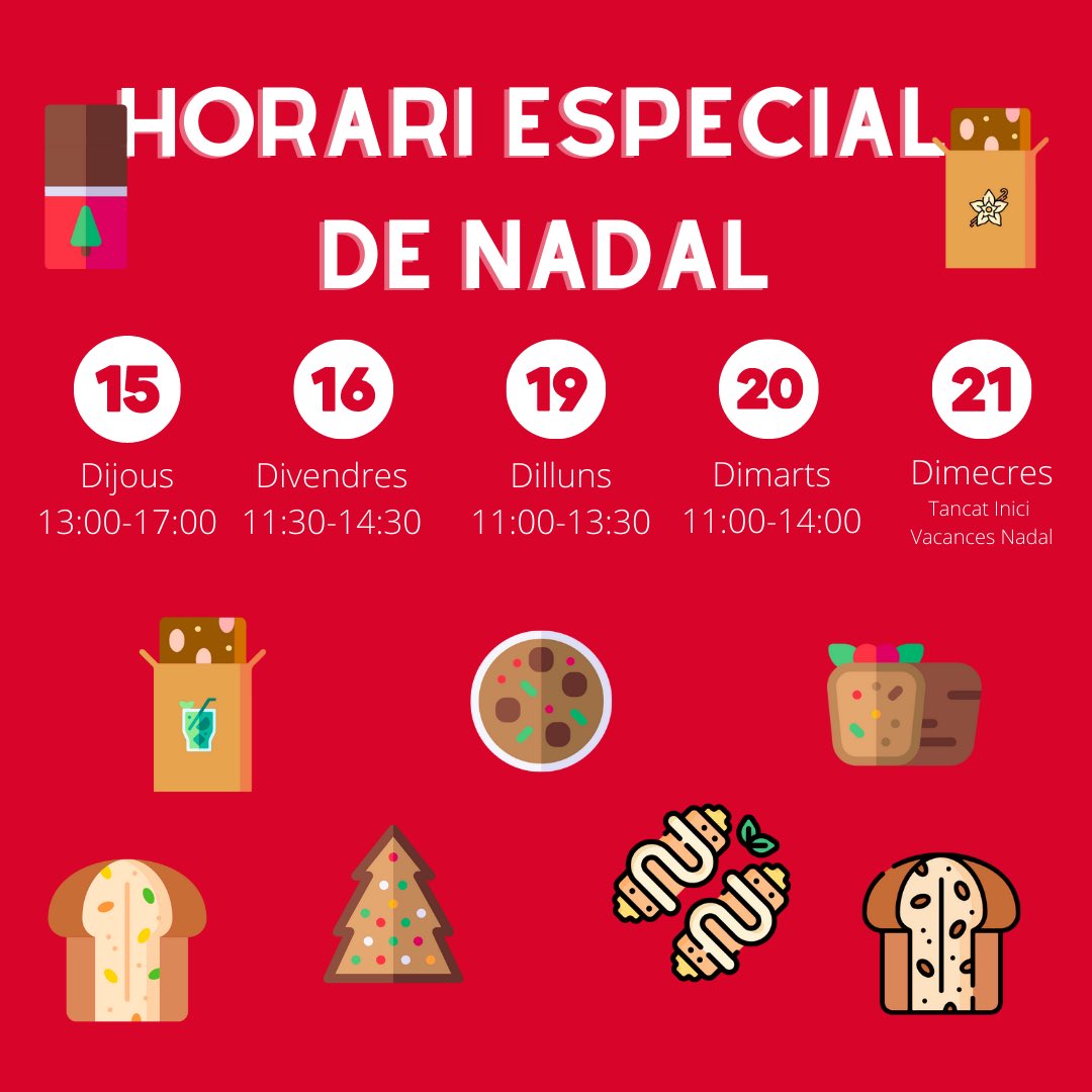 InsAlimentsBCN's tweet photo. Celebra amb nosaltres les festes! Més de 15 elaboracions preparades pel nostre alumnat, exclusivament per aquestes festes! Disponibles a l'Aula Botiga a partir del 15 desembre. No t'ho pensis i vine a la botiga abans que s'acabin! Consulta l'horari especial de Nadal. #Nadal2022 https://t.co/eGYxvMRl7B