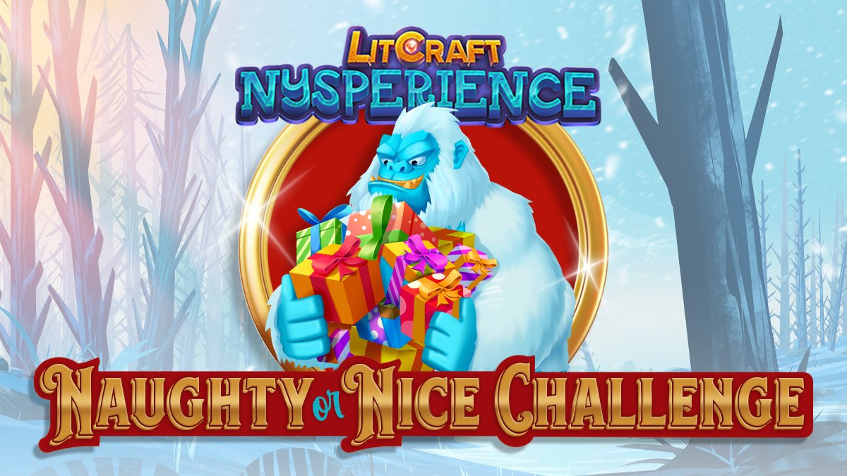 Ever met a Nuklipking? He's just one of the LitPets you can craft in #LitCraftNysperience, the longest running P2E game in the world! Enter our Naughty or Nice Challenge every day in December to win $500 or rare NFTs in the game. #LitChallenge litcraft.com/contest