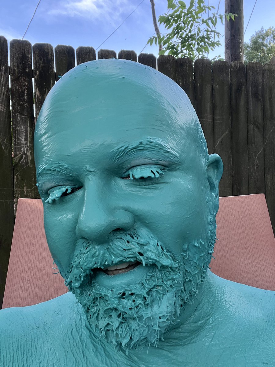 CoatedHuman's tweet photo. 2 days in thick rubber paint. Full body.
#CoatedHuman #rubberskin #gaybodypaint #fullycoated #sealedinrubber #encased #allblue https://t.co/UwttBsttEj