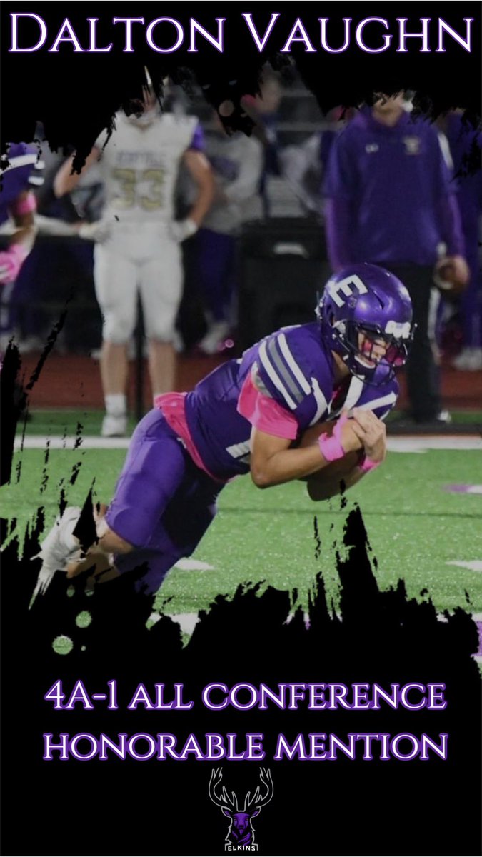 Congratulations to Dalton Vaughn for being recognized as 4A-1 All-Conference Honorable Mention! #elkpride
