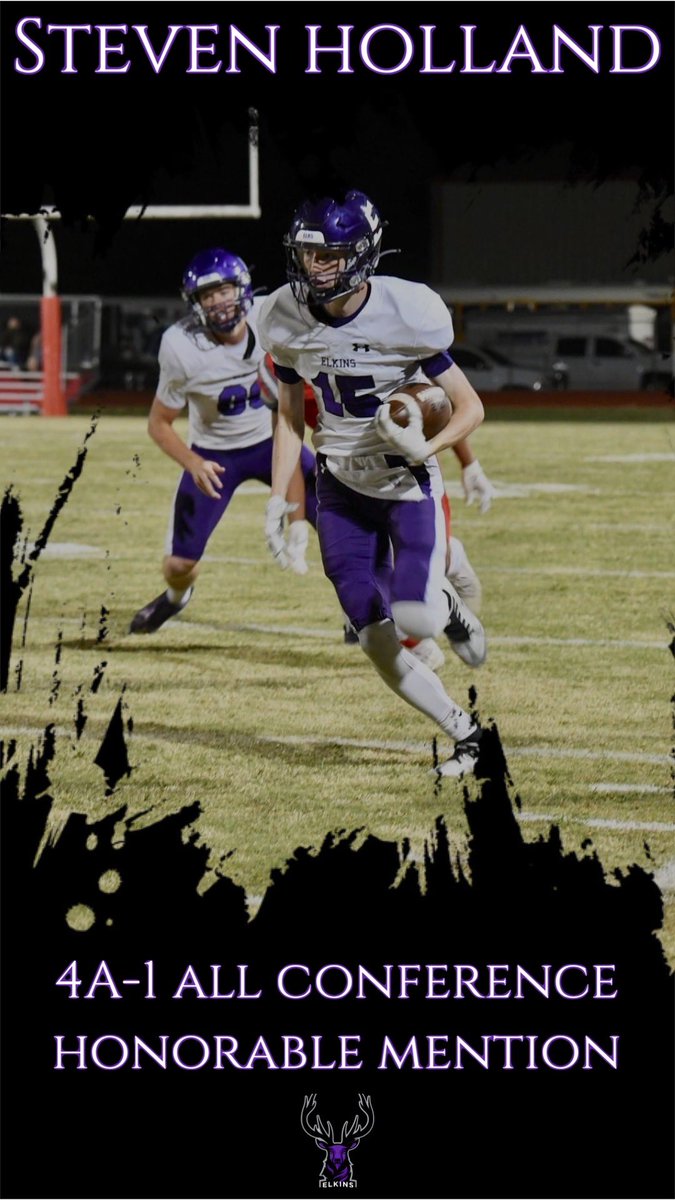 Congratulations to Steven Holland for being recognized as 4A-1 All-Conference Honorable Mention! #elkpride