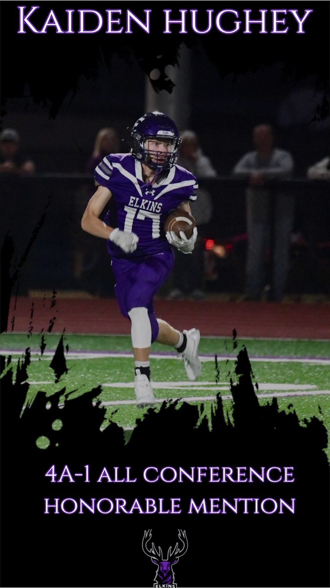 Congratulations to Kaiden Hughey for being recognized as 4A-1 All-Conference Honorable Mention! #elkpride