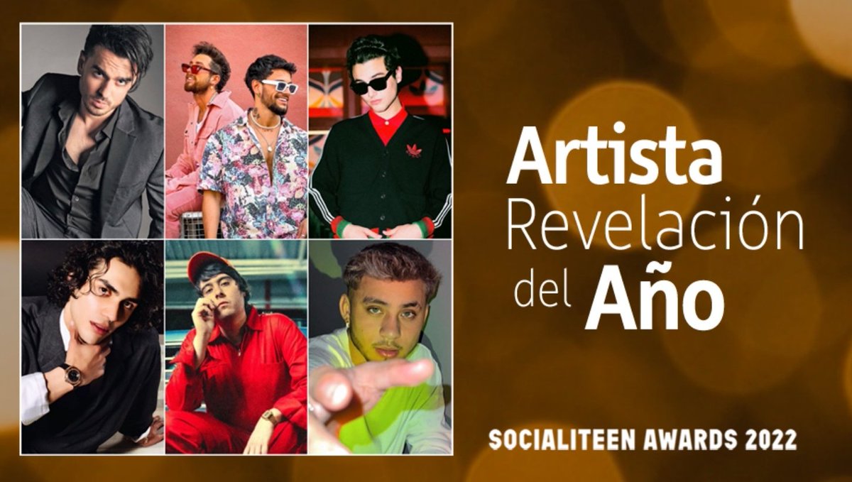 kryptonitasdh's tweet image. buenos días nada más al wey que está nominado a los socialiteen awards 2022 como artista revelación del año y artista viral del año