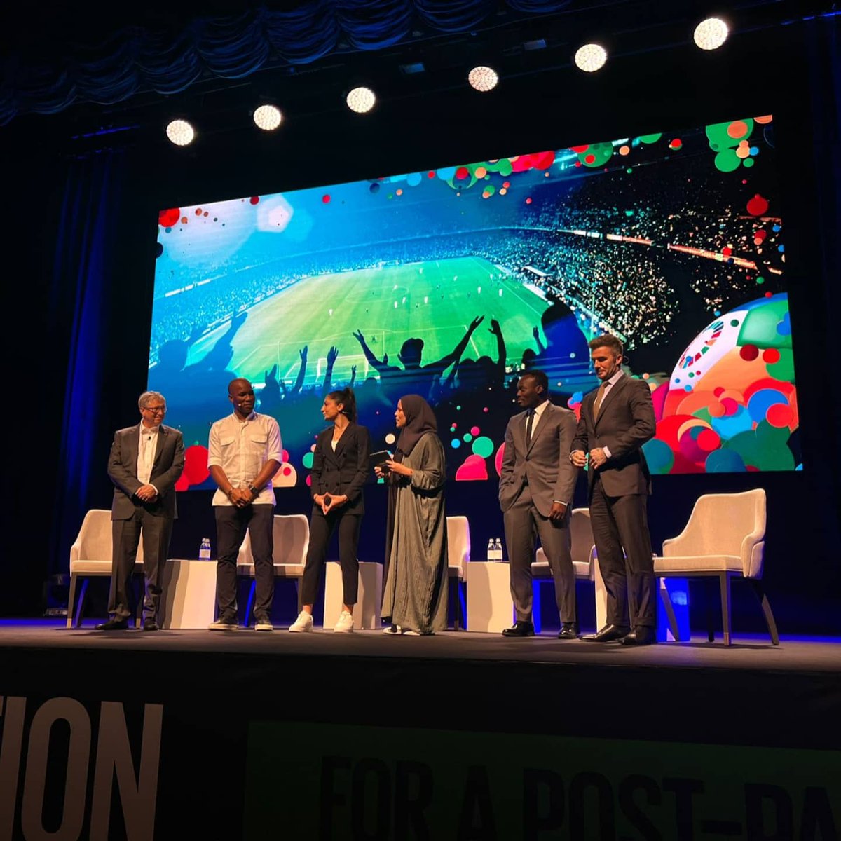 MichaelEssien's tweet photo. #powerofinnovation event in #Doha with distinguished guest honouring incredible people who were great innovators during the pandemic. Thank you for the honour #Gatesfoundation #postpandemicfuture #Qatar #Doha https://t.co/KZYaII7CGZ