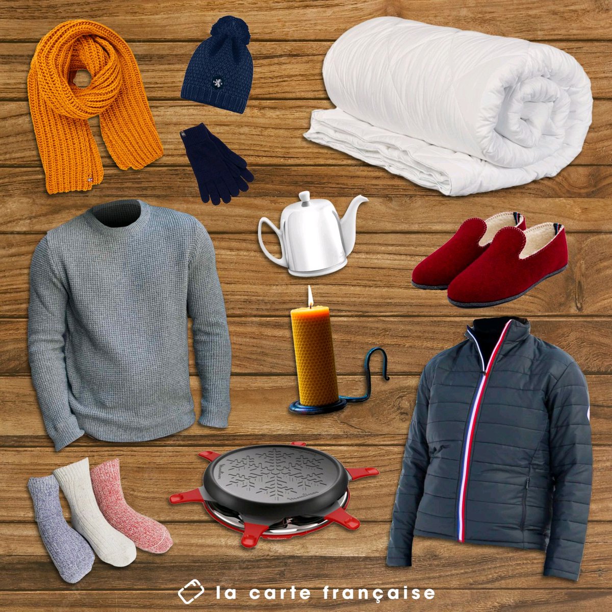 ❄️ L'hiver est là, les températures baissent et le prix du chauffage grimpe: Alors restez au chaud avec nos meilleurs produits locaux !

➡️ À retrouver sur notre boutique en ligne ou à offrir avec la seule carte-cadeau du #MadeinFrance

🎄🎁💳♻️🏭🇫🇷 lacartefrancaise.fr