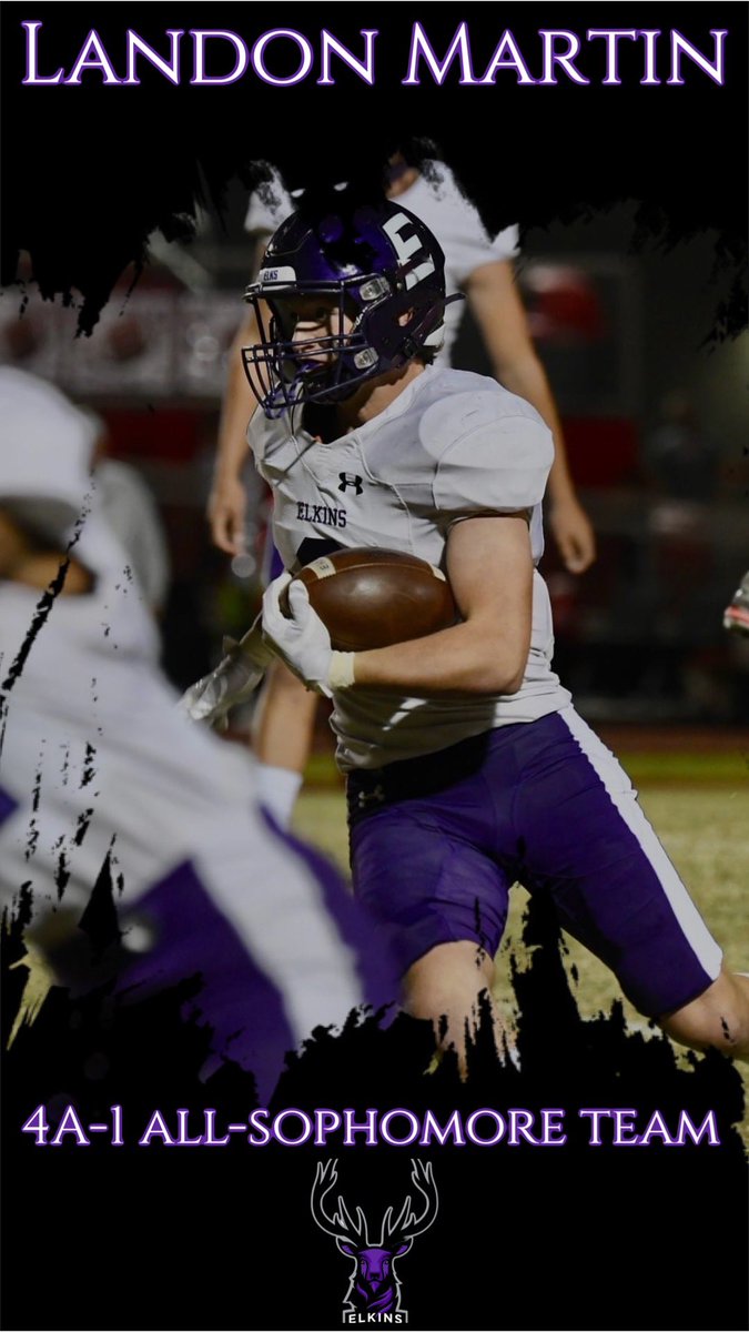 Congratulations to Landon Martin for being selected to the 4A-1 All-Sophomore Team! #elkpride