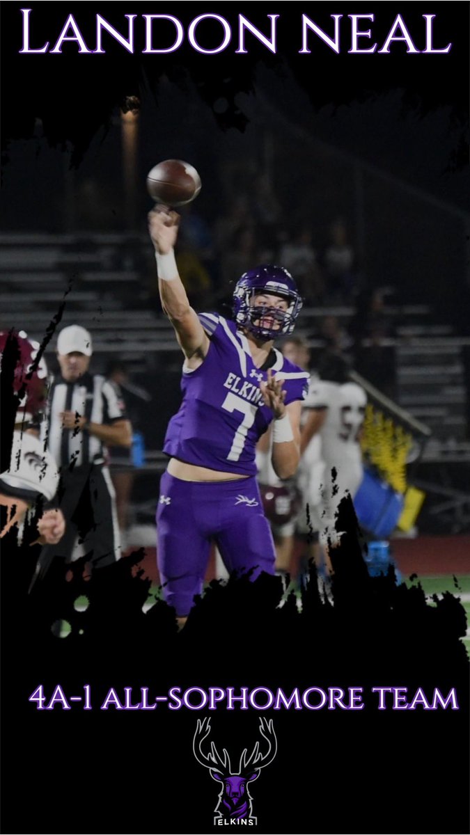 Congratulations to Landon Neal for being selected to the 4A-1 All-Sophomore Team! #elkpride