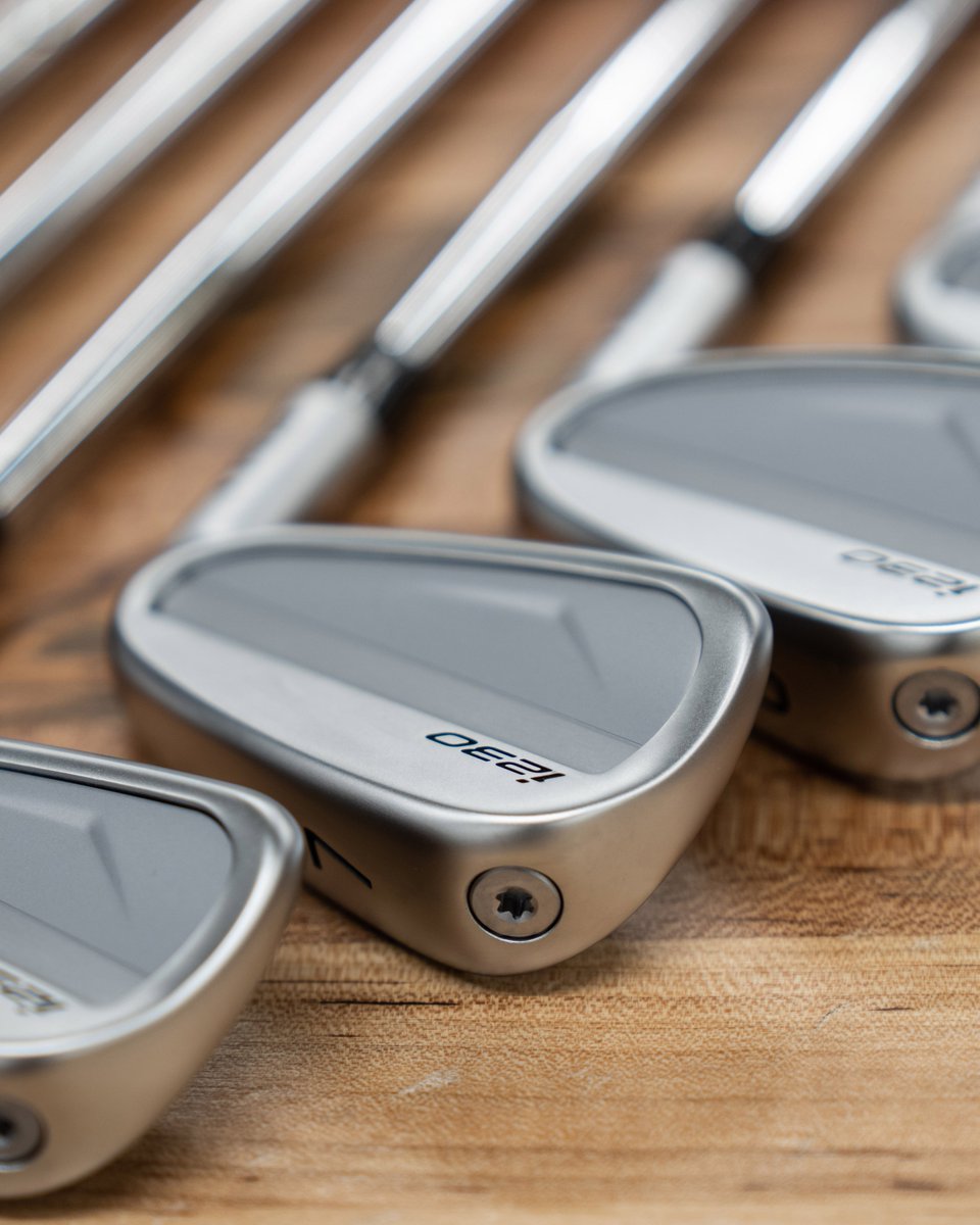 PINGTourEurope's tweet photo. You can get distance with the #i230 irons…AND it’s consistent, predictable, and will allow you to hit your yardages. How? An activated elastomer insert and a four-piece multi-material badge. #CustomEngineered https://t.co/HPbGfOdRnM
