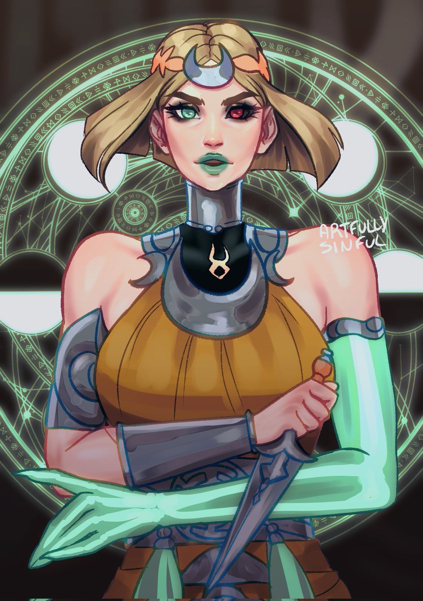 artfullysinful's tweet image. doodle of Melinoë from #hades2 #HadesFanArt