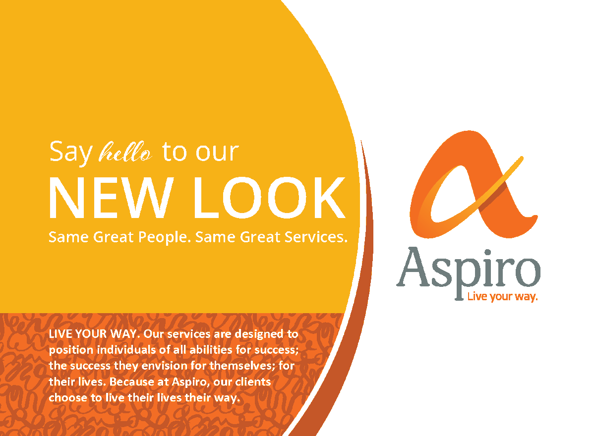 Announcing Aspiro's New Brand! #liveyourway #samegreatpeople #samegreatservices #newbrand #newlogo