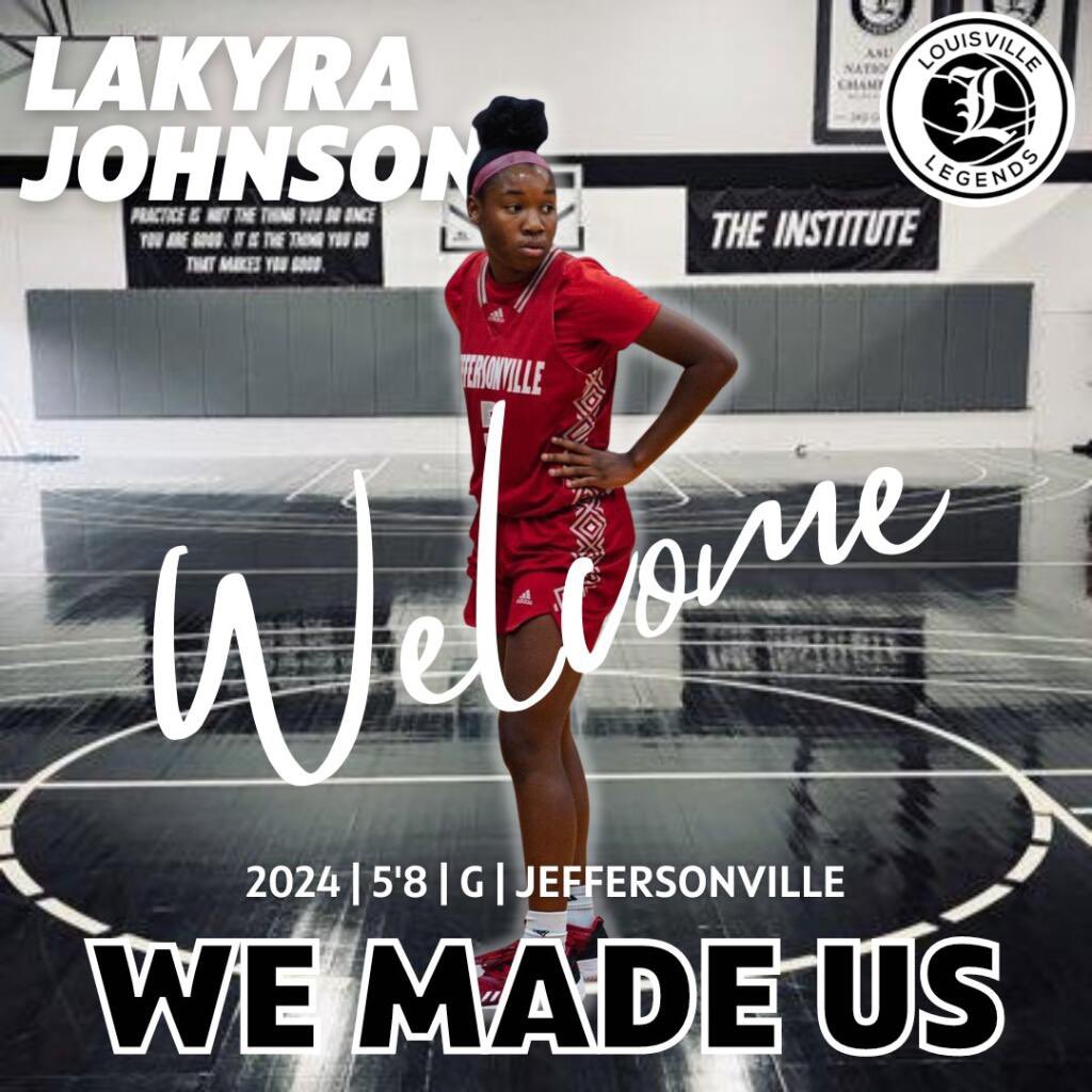 Louisville Legends GBB Program (@lvillelegendgbb) on Twitter photo 🚨NEW ADDITION ALERT🚨
We are excited to announce and welcome 2024 5’8 CG <a href="/lakyrajohnson5/">LAKYRAJOHNSON5</a> to the Louisville Legends Program! 🧱by🧱 #WeMadeUs #LL4L 🚨NEW ADDITION ALERT🚨
We are excited to announce and welcome 2024 5’8 CG <a href="/lakyrajohnson5/">LAKYRAJOHNSON5</a> to the Louisville Legends Program! 🧱by🧱 #WeMadeUs #LL4L