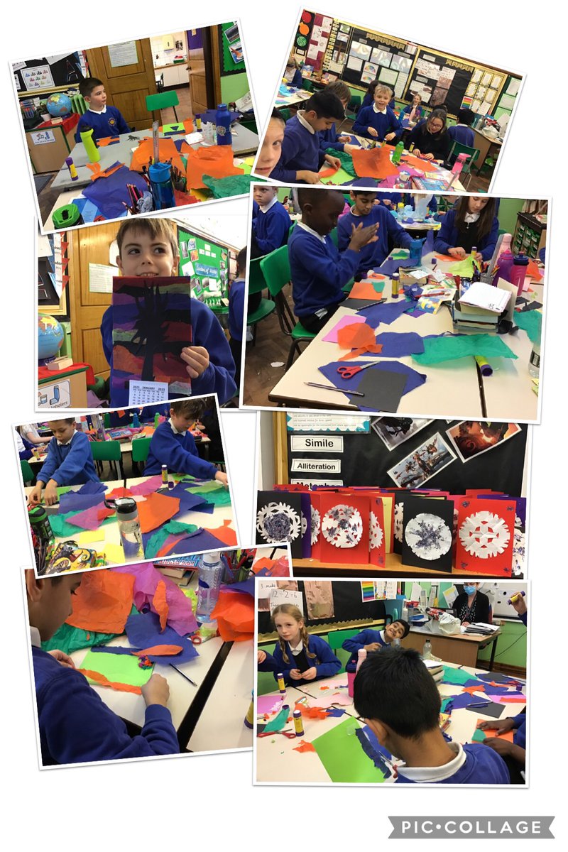 Messy Monday making our Christmas cards and 2023 calendars. #together #nurture #StJohnsCurriculum