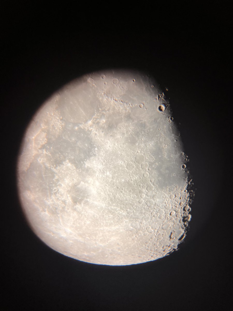 Last Friday evening, the Astronomy Club had a telescope night event with hot chocolate/peppermint candy canes/s'mores.
The telescope was a donation from the DC Space Grant from before COVID. They work very well with light pollution!
