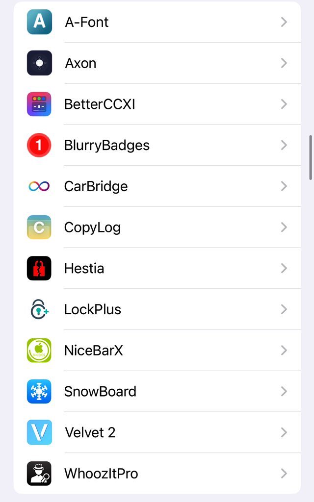 ghunaimn's tweet photo. Im using #XinaA15 #iPhone13 mini #ios15 Control panel looks so nice πwith :
#betterccxi
#ccmodule
Main screen:
#Lockpluspro
#axon
#velvet
#nicebarxios15
#theme #felicitypro
Other tweaks:see the third pic π
Plz π & β»οΈ https://t.co/NzWA59KIv2