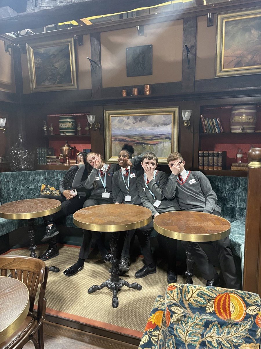 gorse_ruth's tweet photo. Some of our Year 9 students are visiting the set of Emmerdale today and are enjoying sitting on set in #thewoolpack @emmerdale https://t.co/KLtzqYijRM