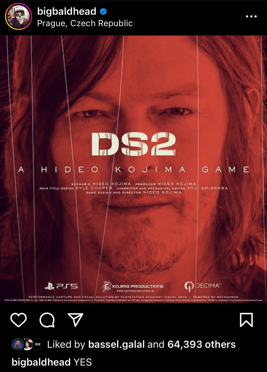 SuzieSaysPlease's tweet photo. ⭐️⭐️⭐️⭐️⭐️⭐️⭐️⭐️⭐️

Our beloved Norman Reedus Insta-posted ~3 hours ago, but it didn’t tweet-link! 😯

https://t.co/IL8tKAGHxC

The caption under the photo says “YES”.

The location pin says “Prague, Czech Republic”!!! 😵😵😵

#ManOfMystery 😄😘😍💜

#NormanReedus @wwwbigbaldhead https://t.co/B4FfkIEu2P