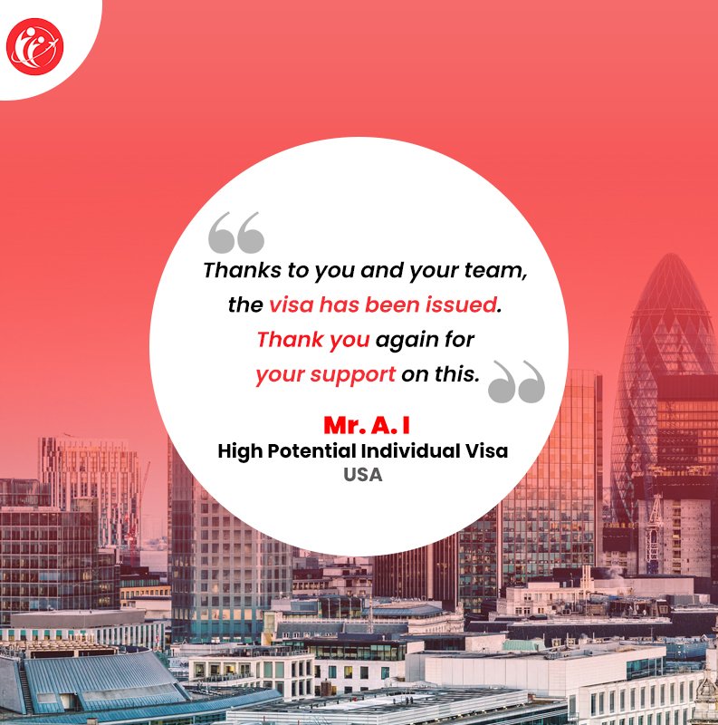 Heartiest Congratulations to Mr. A. I. for successfully getting the #UKHighPotentialIndividualVisa🙌
.
It always brings us joy to get such positive feedback from our clients!🎉
.
#TheSmartMove2UK #ClientReviews #HighPotentialIndividualVisa #ImmigrationExpert #ClientFeedback