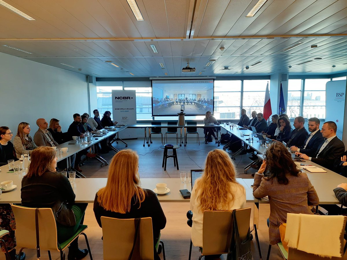 EKocinskaLange's tweet photo. 1st day of study visit from @NCBR_pl International Cooperation Dep. kicked-off with meeting other innovation agencies active in #Brussels 

Thank you for joining👍🏼 🇫🇮🇱🇻🇨🇭🇳🇴🇩🇪🇪🇸
@BusinessFinland #LATTECH @Innosuisse @SwissCore @NorcoreBrussels @InnovasjonNorge @DLR_en @sost_cdti https://t.co/TFeRmNtrIh