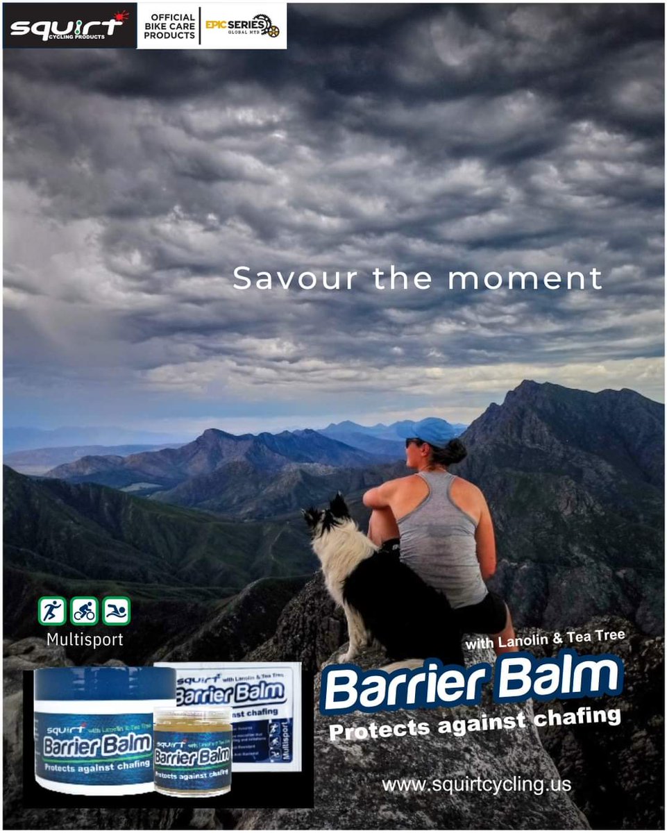SquirtlubeUSA's tweet photo. Squirt Cycling Products Barrier Balm is the ideal anti-chafing balm for cycling, running, hiking and endurance sports, so there is no reason for irritated skin to spoil the moment :)
#ApplyPerformance #runninglife #hiking #cycling https://t.co/YiYzL2fguF
