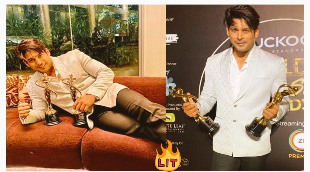 He won Style Icon of Television Industry (male) and Style Icon of Social Media (male) awards.
Sid thanked his fans for supporting him. 
He was looking handsome in formal outfit 

जन्मदिन मुबारक सिद्धार्थ
#HBDSidharthShukla