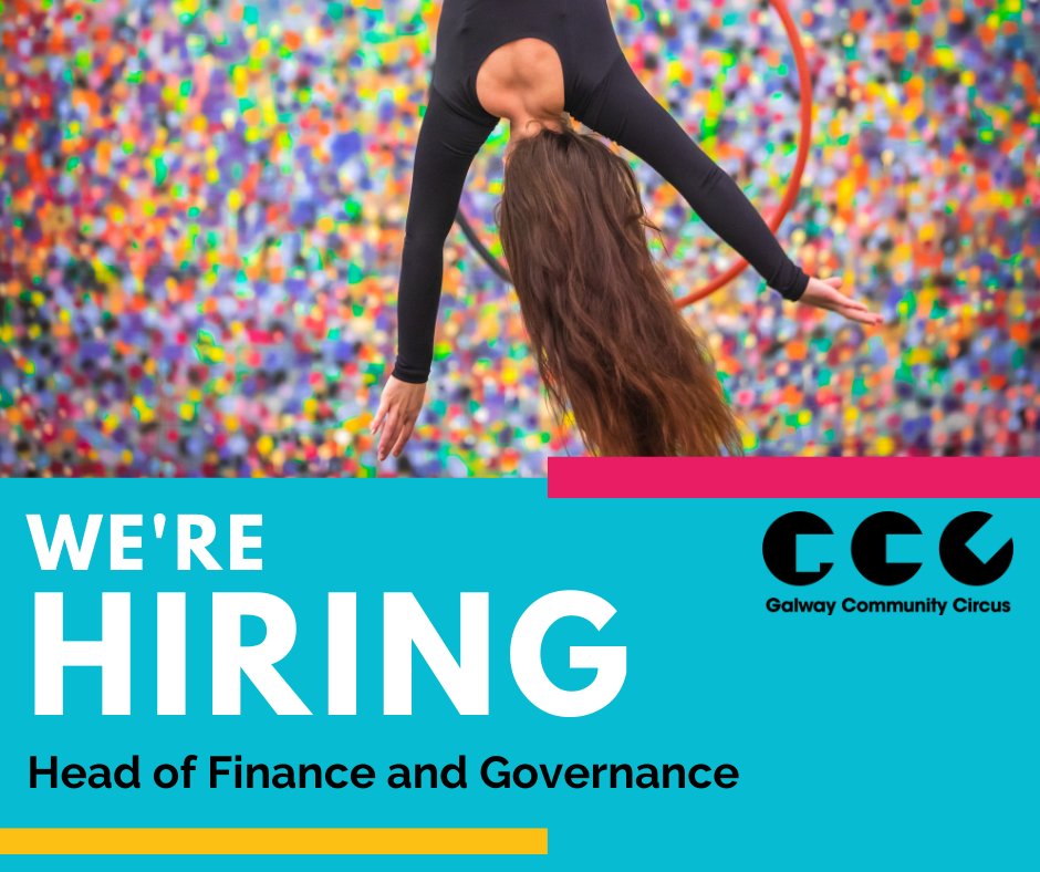 Join our circus family! We're seeking to hire a Head of Finance and Governance at Galway Community Circus. The deadline to apply is 5pm on Thursday, 5th January. Full details here: bit.ly/joinourGCCteam 
Spread the word! #jobfairy #artsjobsireland #finance #financejobsireland