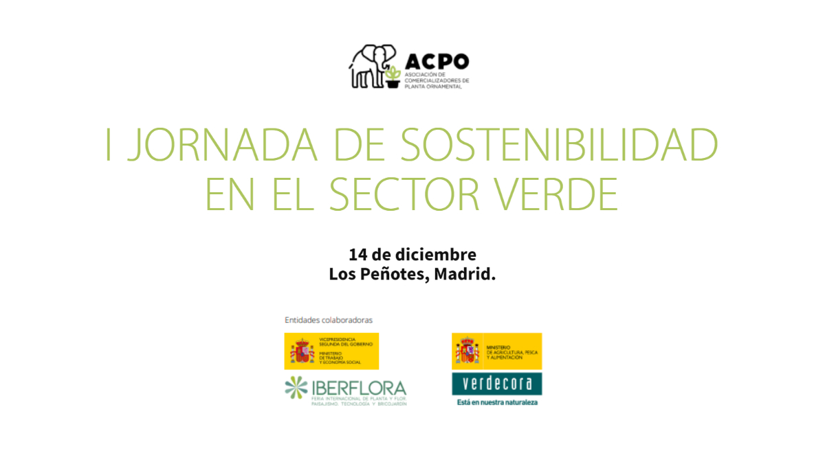 cormasccl's tweet photo. ACPO, la Asociación de Comercializadores y Productores de Planta Ornamental, organiza la primera “Jornada de Sostenibilidad en el Sector Verde” e invita a toda persona o entidad interesada en la materia, al acto del próximo 14 de diciembre en Los Peñotes, Madrid. https://t.co/BxcQKxest9