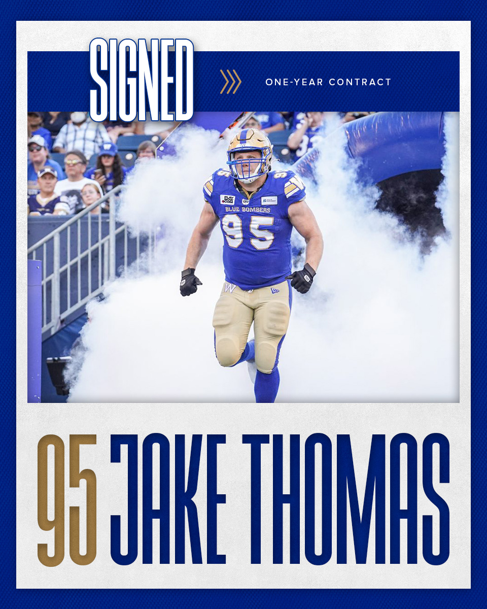 11 years in blue &amp; gold for <a href="/fatboiThomas/">Jake Thomas</a>‼️

📝 » bit.ly/3FK48PG
#ForTheW | <a href="/canadalifeco/">Canada Life</a>