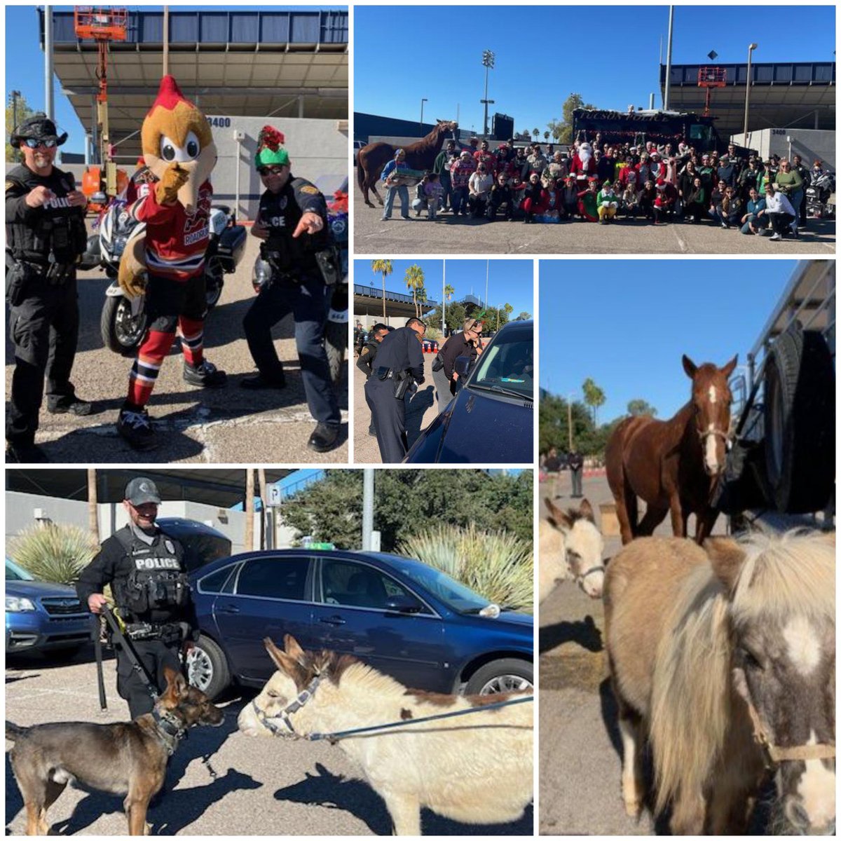 Margo Susco-TucsonPD (@margosusco) on Twitter photo What a special time we had as Santa, Dusty, <a href="/Tucson_Police/">Tucson Police Dept</a> , & community partners came #together with super kiddos & families in the spirit of giving & unity at the Homicide Survivors <a href="/HSI_AZ/">Homicide Survivors, Inc.</a> holiday party. <a href="/OpsMidtown/">Ops Midtown</a> <a href="/TpdVolunteers/">Tucson Police Volunteers</a> <a href="/RoadrunnersAHL/">Tucson Roadrunners</a> <a href="/TrakRanch/">Trak Ranch</a> <a href="/TPDK9Tango/">TPD K9 Tango</a> What a special time we had as Santa, Dusty, <a href="/Tucson_Police/">Tucson Police Dept</a> , & community partners came #together with super kiddos & families in the spirit of giving & unity at the Homicide Survivors <a href="/HSI_AZ/">Homicide Survivors, Inc.</a> holiday party. <a href="/OpsMidtown/">Ops Midtown</a> <a href="/TpdVolunteers/">Tucson Police Volunteers</a> <a href="/RoadrunnersAHL/">Tucson Roadrunners</a> <a href="/TrakRanch/">Trak Ranch</a> <a href="/TPDK9Tango/">TPD K9 Tango</a>