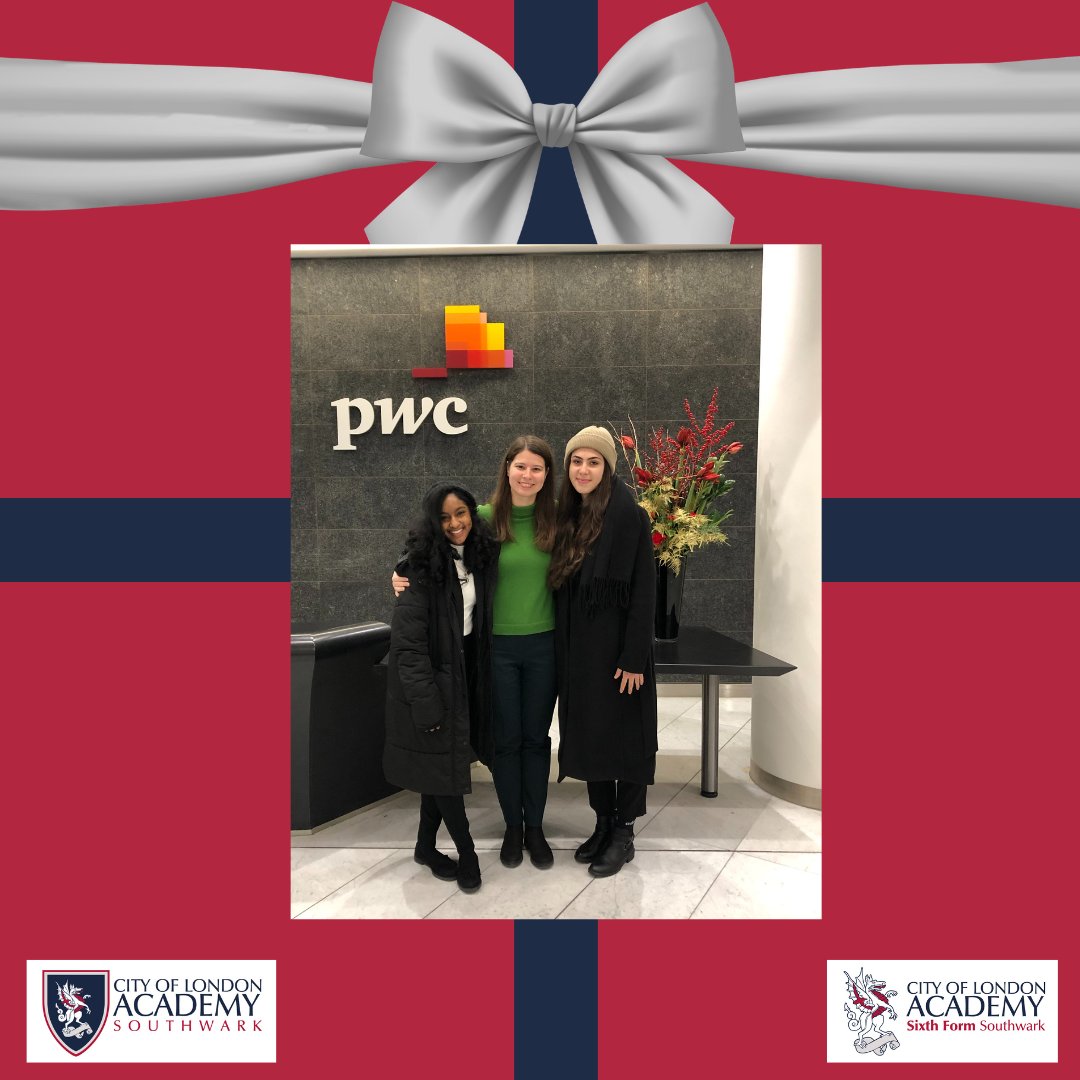 CoLA_6thForm's tweet photo. On the eighth day of Christmas, CoLA gave to me... A visit to the offices of @PwC 🏢 #ChristmasAtCoLA #ExplorationOfLife https://t.co/Bqr8vn3Vrn