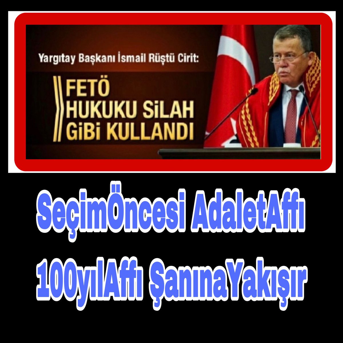 <a href="/ramazancan0071/">Ramazan CAN🇹🇷</a> <a href="/RTErdogan/">Recep Tayyip Erdoğan</a> Gecmis ve izleri temizlenmelidir 
Adli mahkum ve yakinlari çaresiz 
Adil yargilanma hak ihlali % 77

SeçimÖncesi AdaletAffı
100yılAffı ŞanınaYakışır