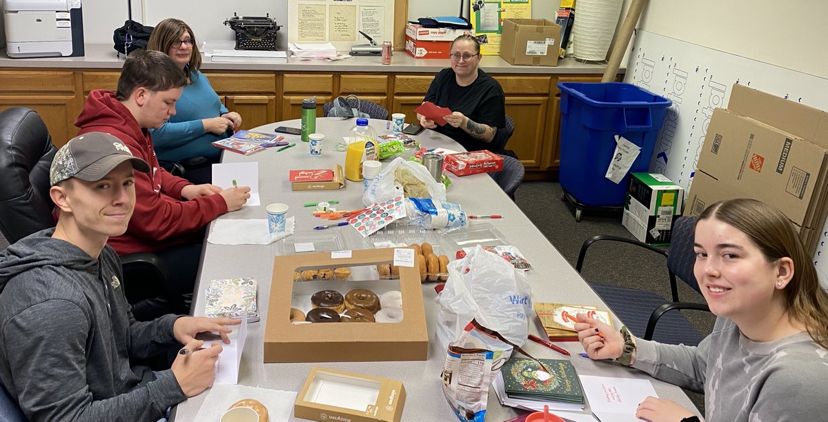 clcmnedu's tweet photo. Phi Theta Kappa students wrote out 150 holiday cards for residents of an area group home & assisted living center. Students wrote uplifting messages and stuffed each of with goodies to celebrate the holiday. β€π
#CLCcares #phithetakappa https://t.co/ZtwPU63RWC