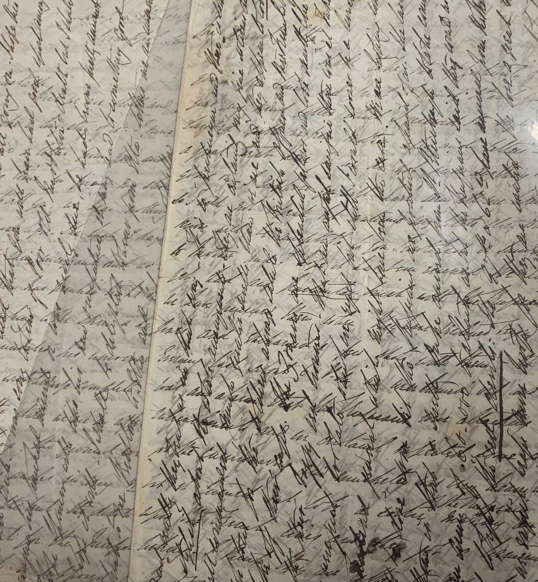 franvsingleton's tweet photo. Nothing like some indecipherable letters on a Monday morning! At least they were saving paper… #archive #crimeanwar #militaryhistory #handwriting https://t.co/6wORdmNq7E