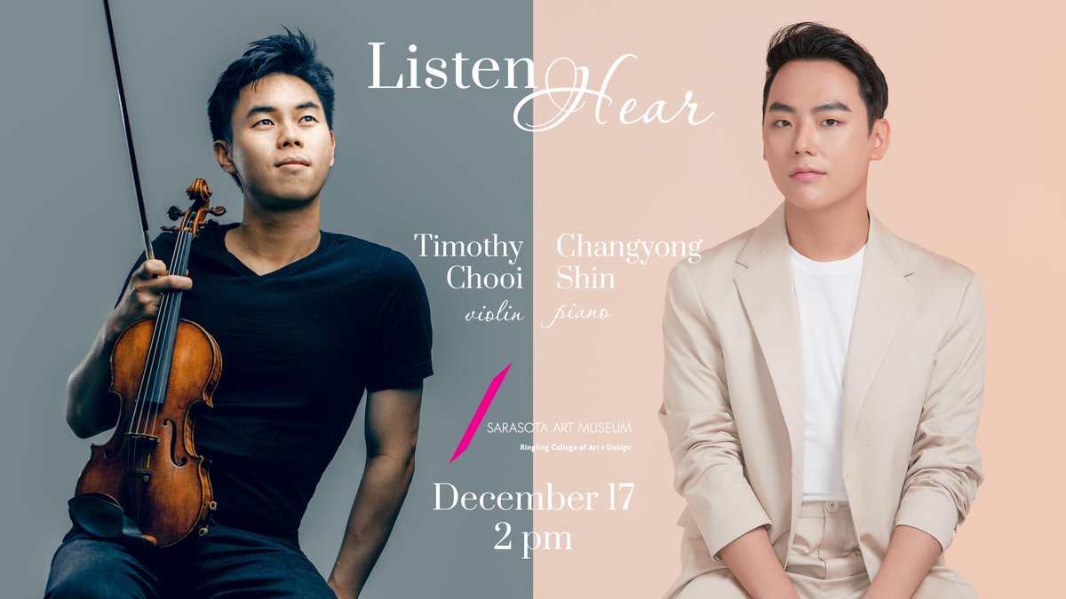 Enjoy world-class classical musicians in an intimate, casual setting on Saturday, Dec. 17 for a folk music inspired program with Timothy Chooi (violin) and ChangYong Shin (piano). $40 for Members; $55 for Not-Yet-Members. 

Get your tickets here: bit.ly/3UK89bn