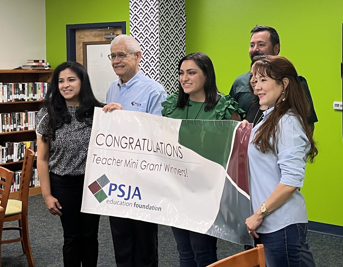 <a href="/PSJAISD/">PSJA ISD</a> PR surprised <a href="/missmedrano2/">Alyssa Salinas</a> &amp; <a href="/duenas1803/">Minette H. Dueñas</a> morning with a $1000 mini grant! She was one of over 100 applicants. The money will be used to develop our Prosocial Recreation Room to further the #SEL component of our School Action Fund!