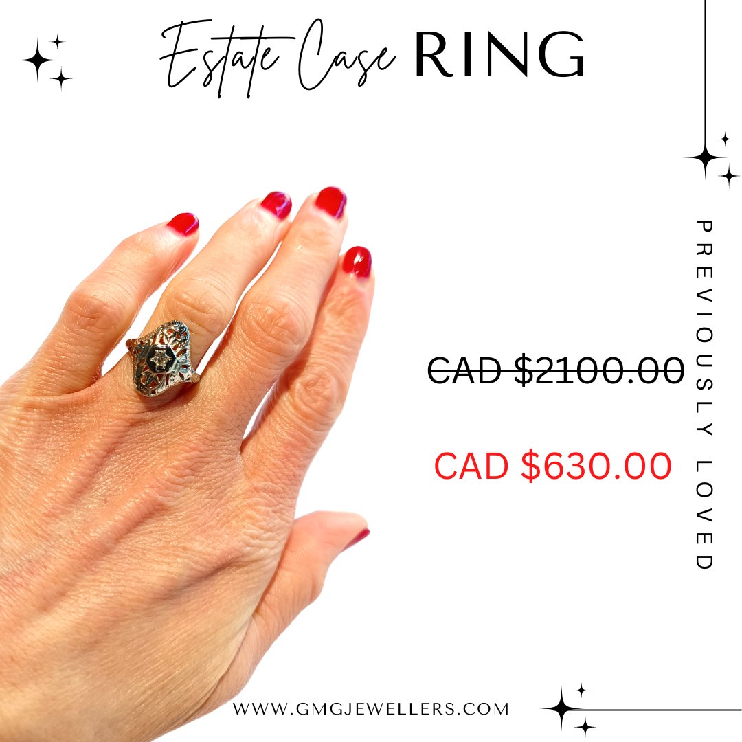 #previouslyloved

Gorgeous Ring is from our Estate Case Collection.

Available in-store only!

* Only one piece! Stop and shop now!

#estatecollection #fashionring #dinnerring #oldisgold✨ #gmgjewellers #discountsale #christmasgifts #holidayshopping #saskatooning