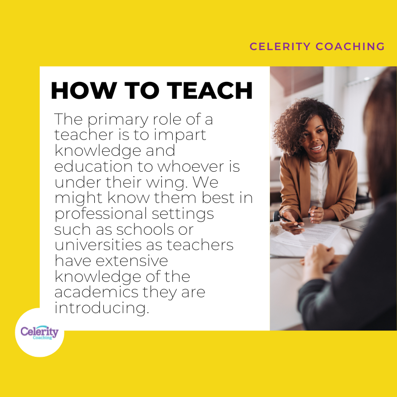 Teaching can be considered a straightforward process.

You start with someone needing to learn a specific skill and work with them to understand it better until they can do it themselves with no assistance.

#teaching #CEO