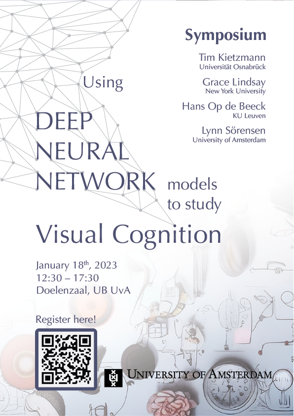 Lynn Sörensen (@lynnkasorensen) on Twitter photo Already counting the days to our symposium on "Using DNNs to study Visual Cognition" on January 18th here at <a href="/UvA_Amsterdam/">UvA Amsterdam</a> with <a href="/TimKietzmann/">Tim Kietzmann</a>, <a href="/hans_opdebeeck/">Hans Op de Beeck</a> and myself presenting in person & @neurograce, joining us remotely!😀 If you're in the area make sure not to miss it! Already counting the days to our symposium on "Using DNNs to study Visual Cognition" on January 18th here at <a href="/UvA_Amsterdam/">UvA Amsterdam</a> with <a href="/TimKietzmann/">Tim Kietzmann</a>, <a href="/hans_opdebeeck/">Hans Op de Beeck</a> and myself presenting in person & @neurograce, joining us remotely!😀 If you're in the area make sure not to miss it!