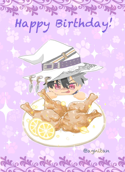 ボス〜!お誕生日おめでとうございま〜す!#ブラッドリー誕生祭2022#まほやく_FA 