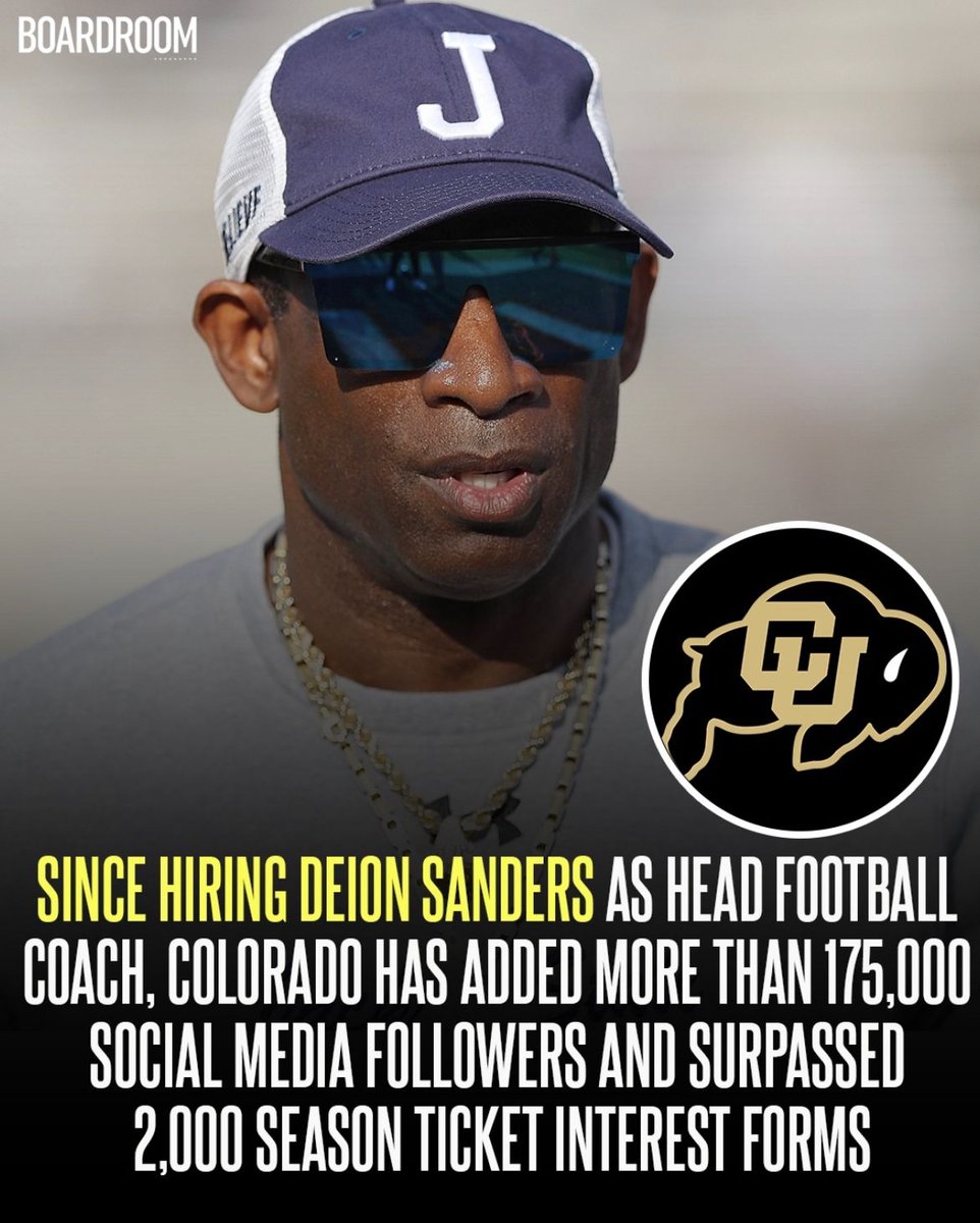 Boardroom on Twitter "The Deion Sanders effect. 📈 https//boardroom.tv