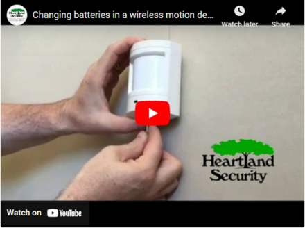 HeartlandSS's tweet photo. Do you know how to change the batteries in your motion detector, smoke detectors, window and door sensors? No? We’ve got you covered! Check out our how-to videos at: https://t.co/1fwHxQ3r35 #HomeSecurity #BusinessSecurity https://t.co/DPdEHL1OnH