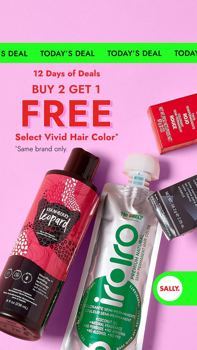 B2G1 Free Select Vivid Hair Color